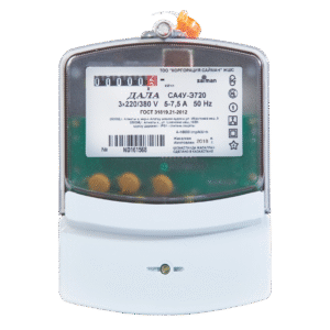 Счетчик электроэнергии трехфазный однотарифный «ДАЛА СА4У-Э720» 3X220/380V (5-7,5A) Код ND