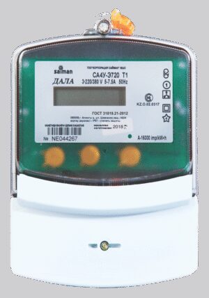 Счетчик электроэнергии трехфазный однотарифный «ДАЛА СА4У-Э720 Т1» 3X220/380V 5(7,5)A Код NE