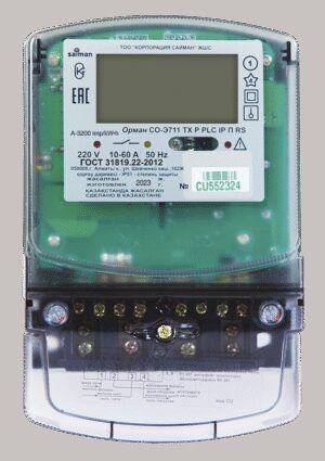 Счетчик Электроэнергии однофазный Орман TX P PLC IP П RS СО-Э711 (10-60А 220В)