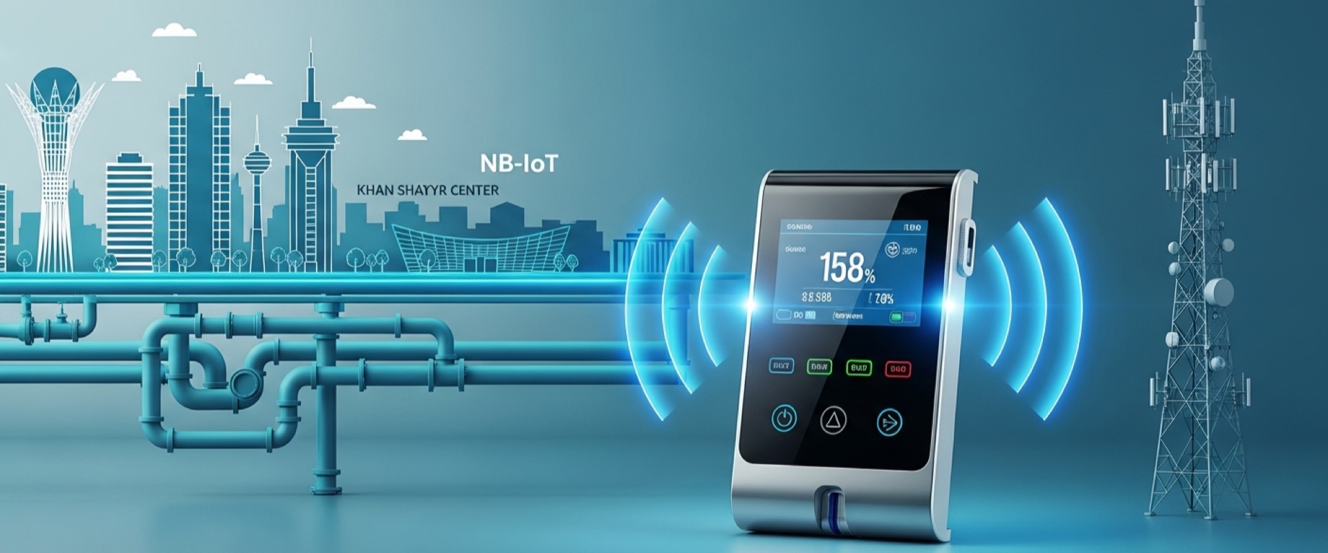 NB-IoT счётчик воды с беспроводной передачей данных — базовая технология учёта воды в Казахстане